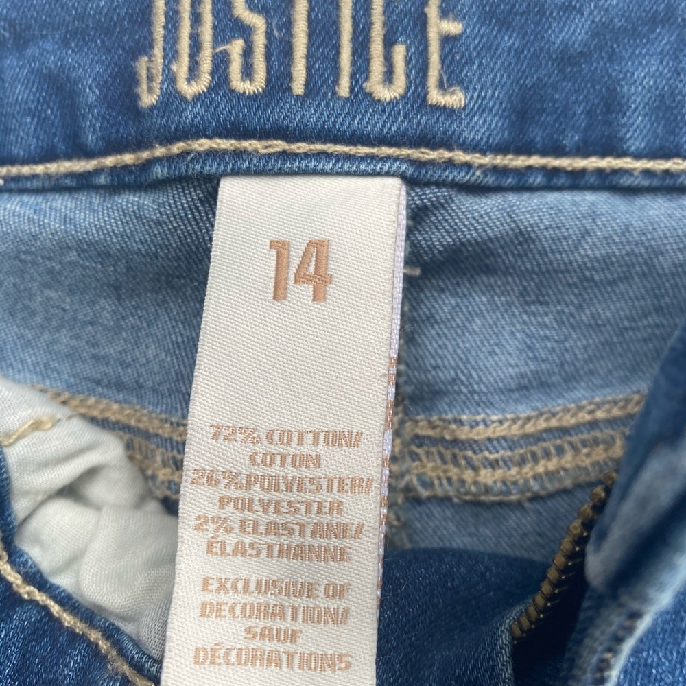 🍭2/$15🍭NWT Justice Jean Shorts and Tee - Picture 3 of 9